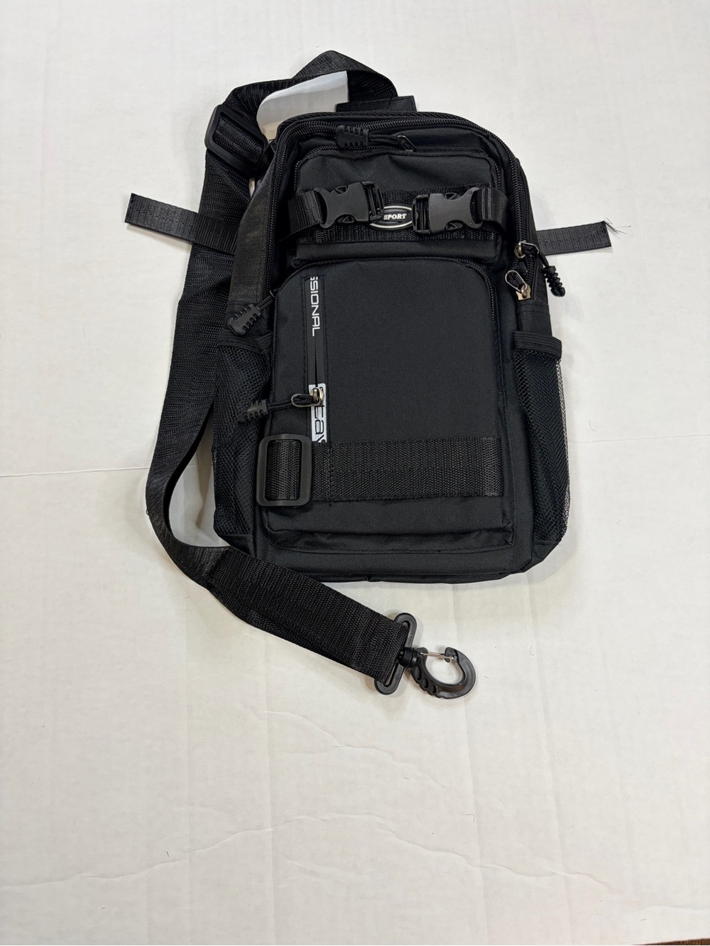 Men's Black Tactical Sling Crossbody Bag